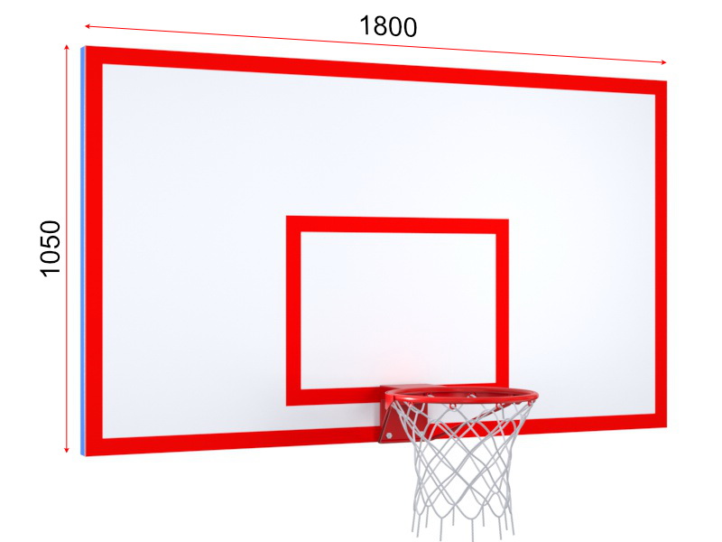 Игровой щит из фанеры на металлическом каркасе с кольцом (на выбор)