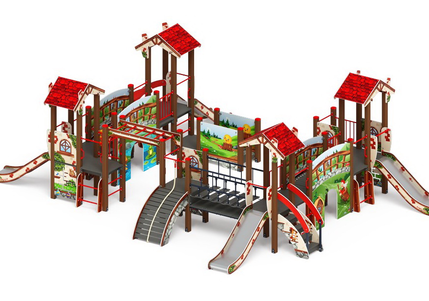 В ГОСТЯХ У СКАЗКИ детский игровой комплекс ДИК 1.05.01-10.С (H=900)