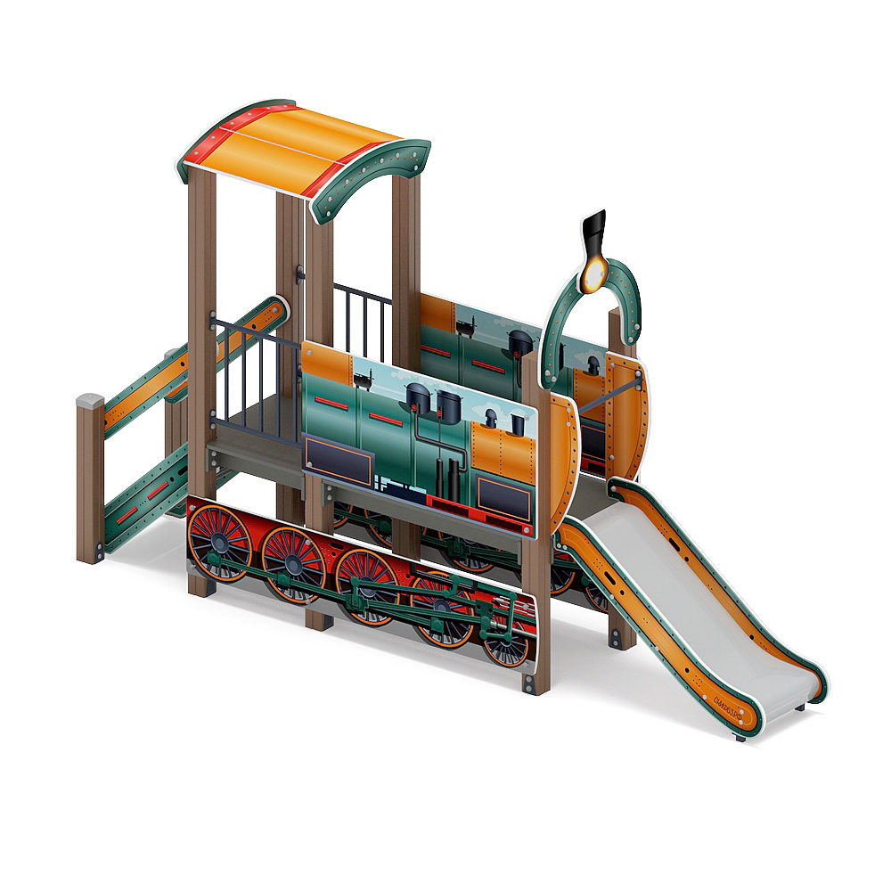 ПАРОВОЗИК детский игровой комплекс ДИК 1.03.5.01-17 (H=750)