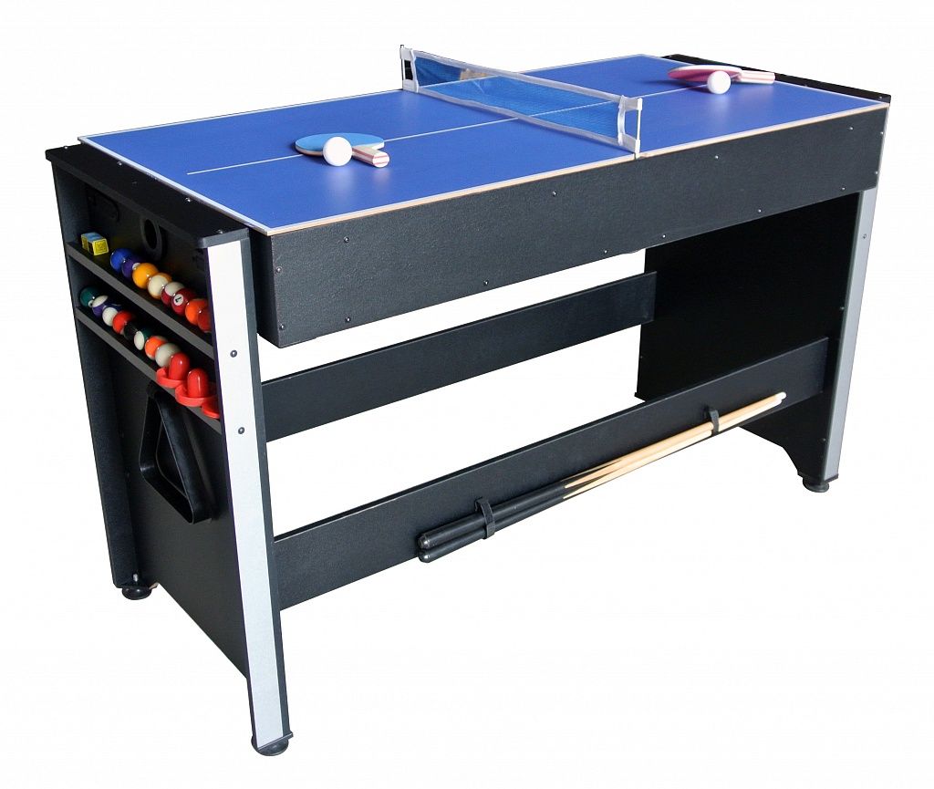 Многофункциональный игровой стол 3 в 1 Global (120 х 61 х 78 см; 3 игры: бильярд, аэрохоккей, настольный теннис)