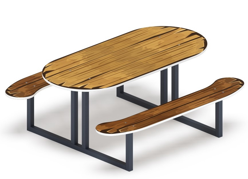 Столик детский овальный МФ 31.01.09-02