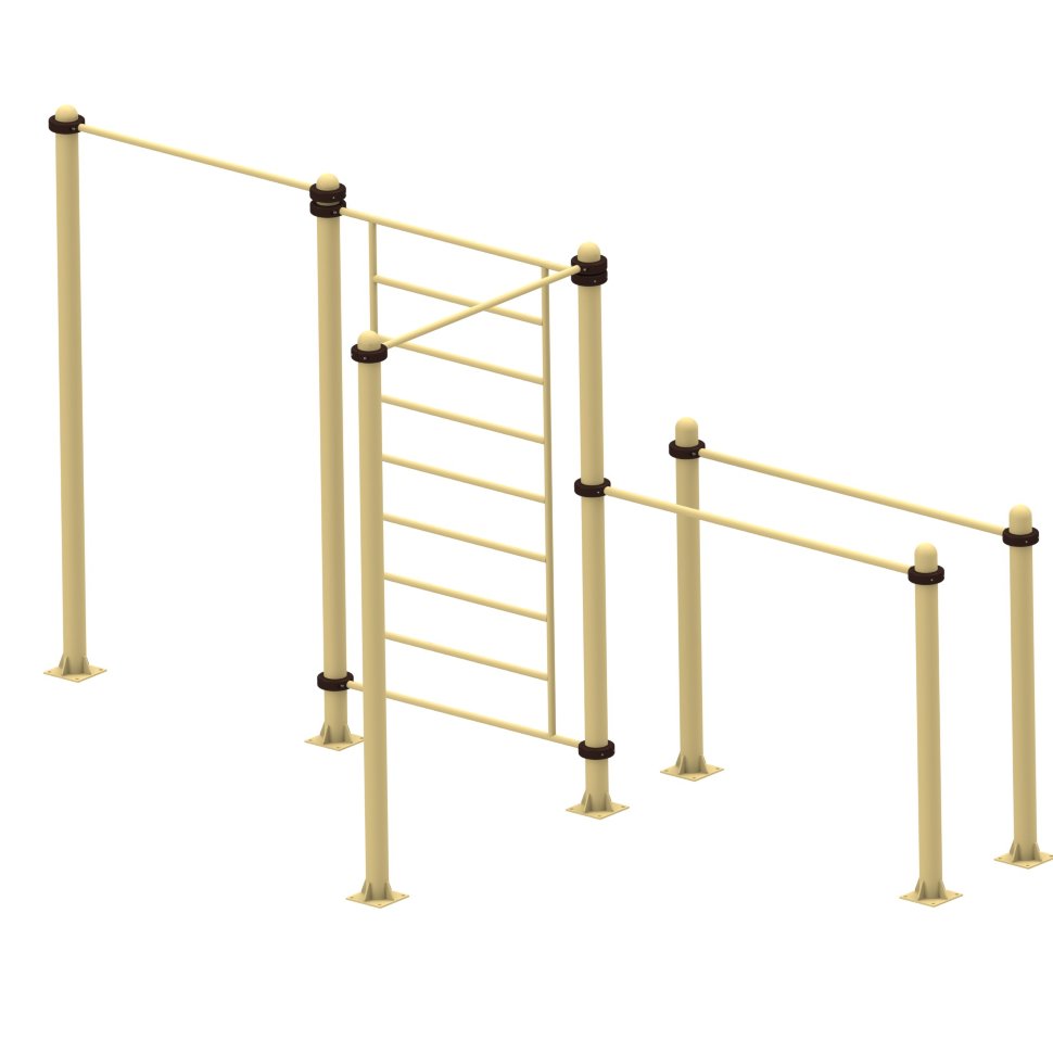 Два турника, брусья, шведская стенка  Air-Gym YSK54