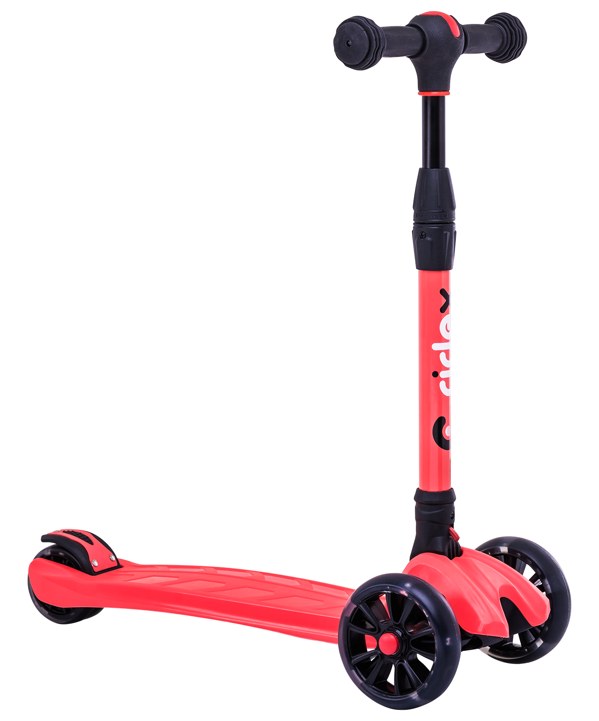 Самокат 3-колесный Stark 3D, 135/90 мм, красный