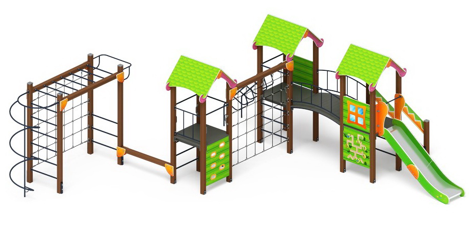 ЛУКОМОРЬЕ детский игровой комплекс ДИК 2.25.07-01.С (Н=1200)