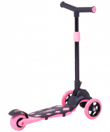 Самокат 3-колесный Robin 3D 120/90 мм, розовый