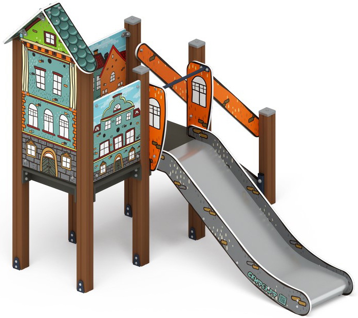 Горка с Домиком (Город) (Н=900) ИО 41.01.05-01