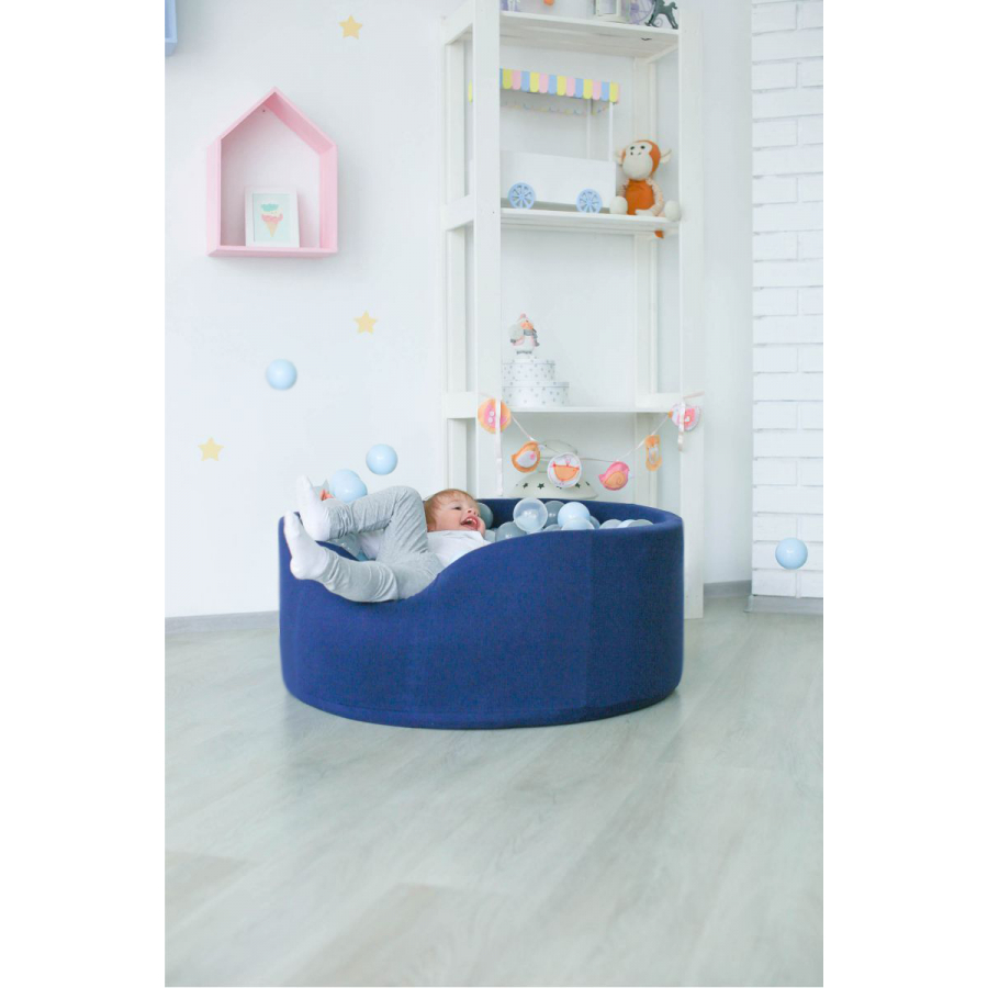 Детский сухой бассейн Romana Airpool (Темно-синий + 100 шаров)