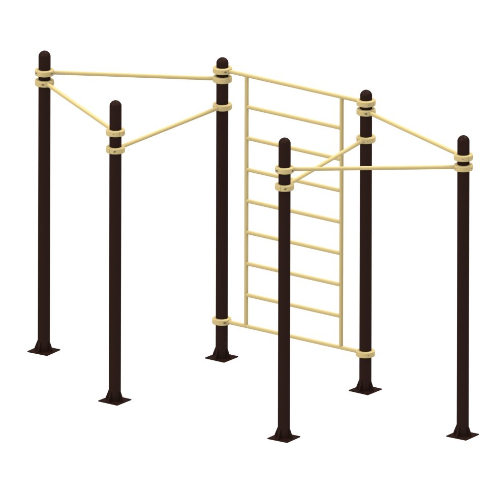 Шведская стенка с шестью турниками Air-Gym YSK97