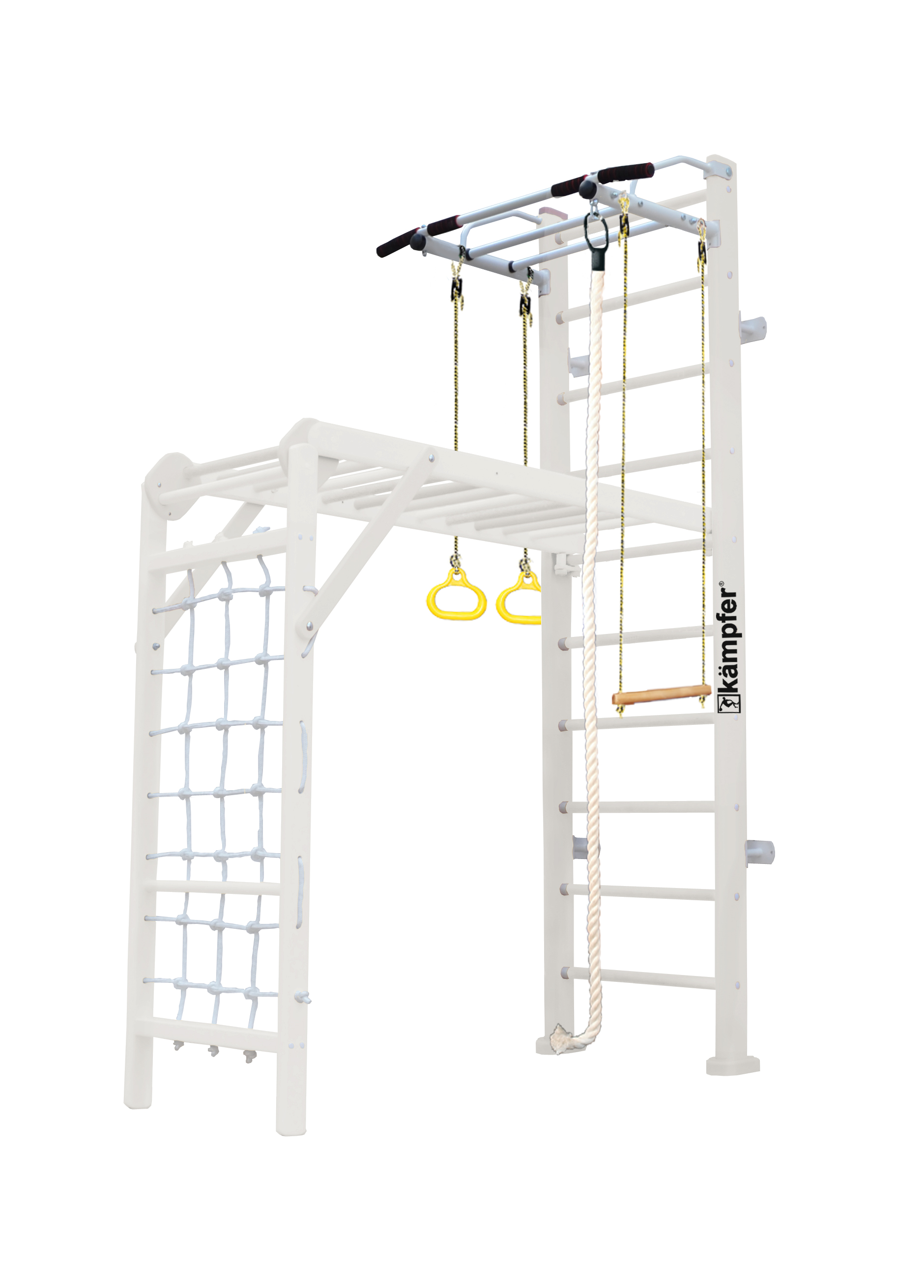 Шведская стенка Kampfer Union Wall (№6 Жемчужный Стандарт белый турник)