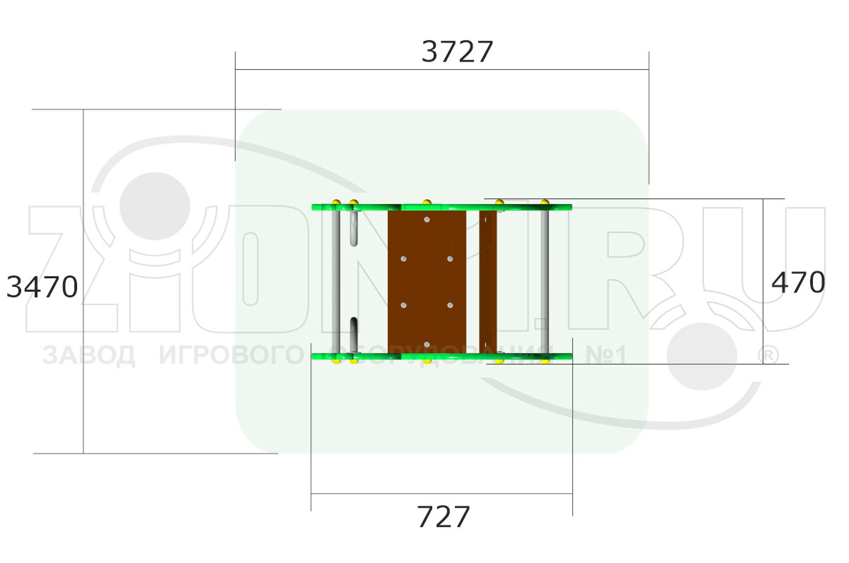 Качалка на пружине ZION Черепаха У1 (КЧ080)