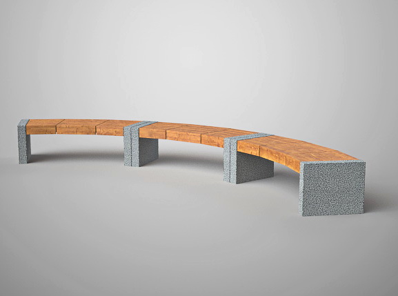 Скамья бетонная С-54