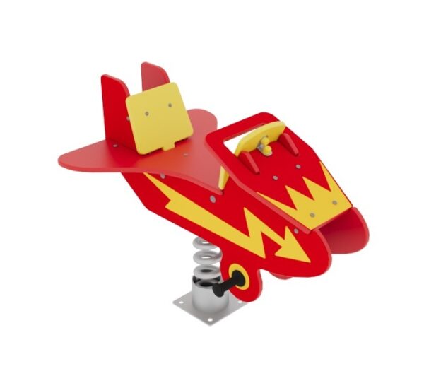 Качалка на пружине для детской площадки Истребитель КБ-19.3