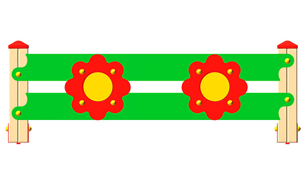 Ограждение детской площадки ZION Цветок (ОГД014)