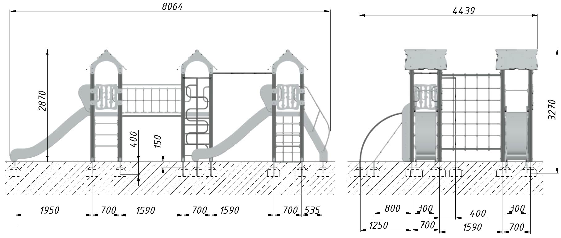 Детский игровой комплекс ZION Ягуар (КД012)