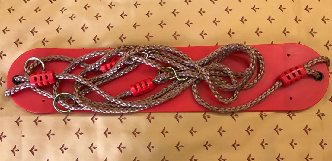 Гибкие качели. Красные