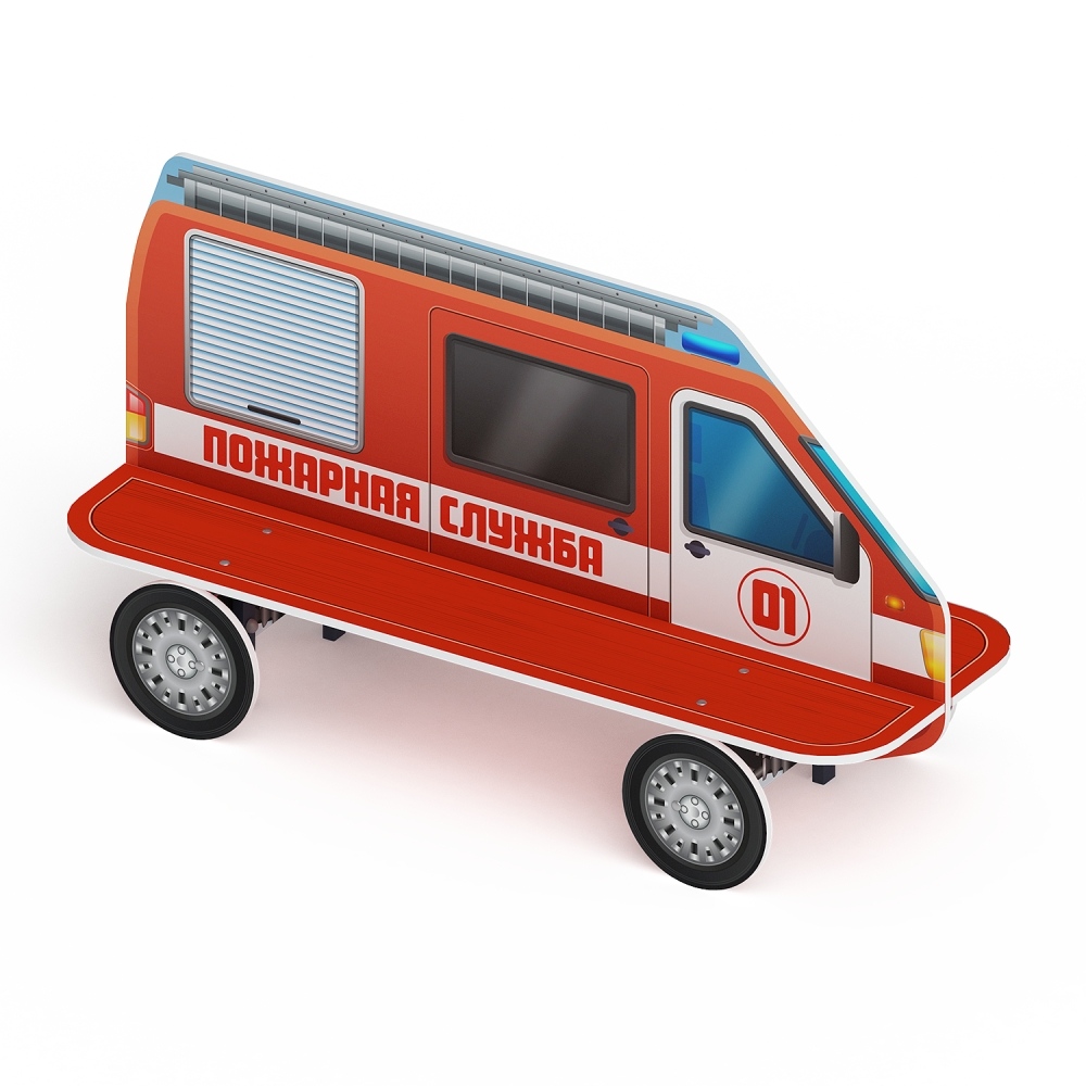 Скамейка ПОЖАРНАЯ МАШИНА для детской площадки МФ 41.03.01-01