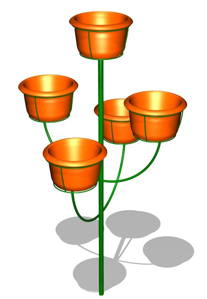 Цветочница парковая ZION ЦВ-4 (СП022)