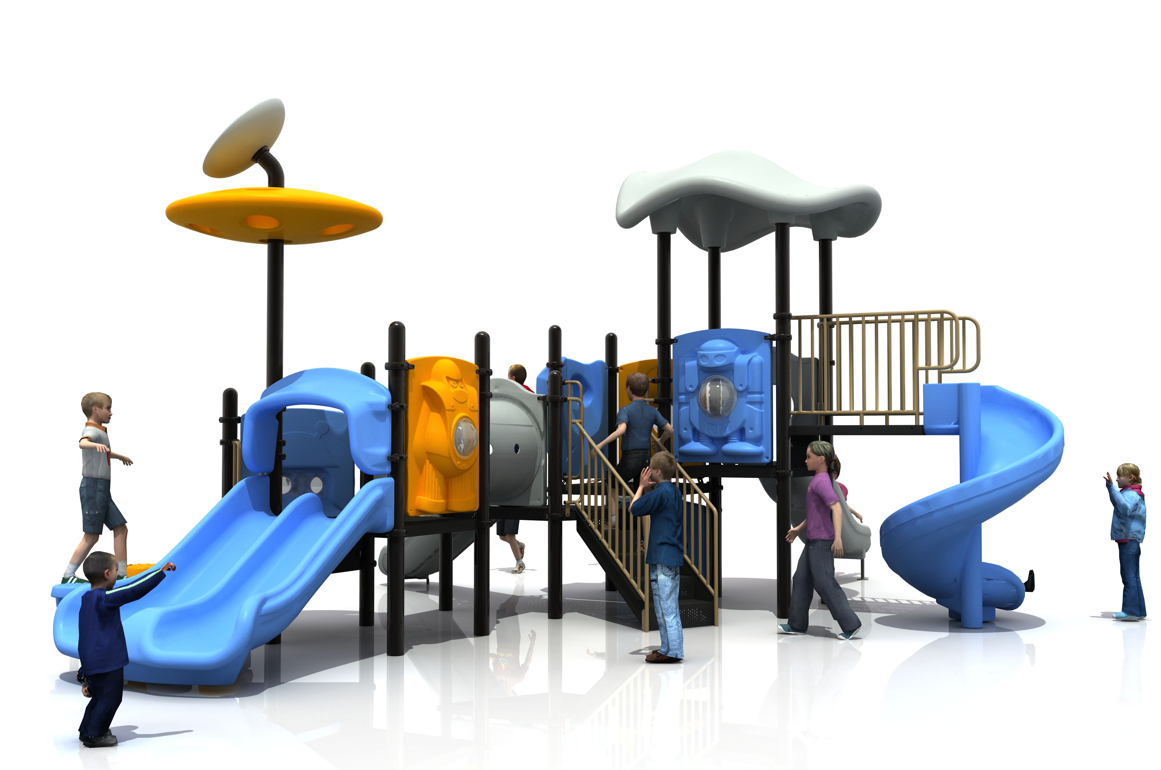 Детская игровая площадка Air-Gym Play Жить, Играть, Учиться WD-UT153, серия Пространство