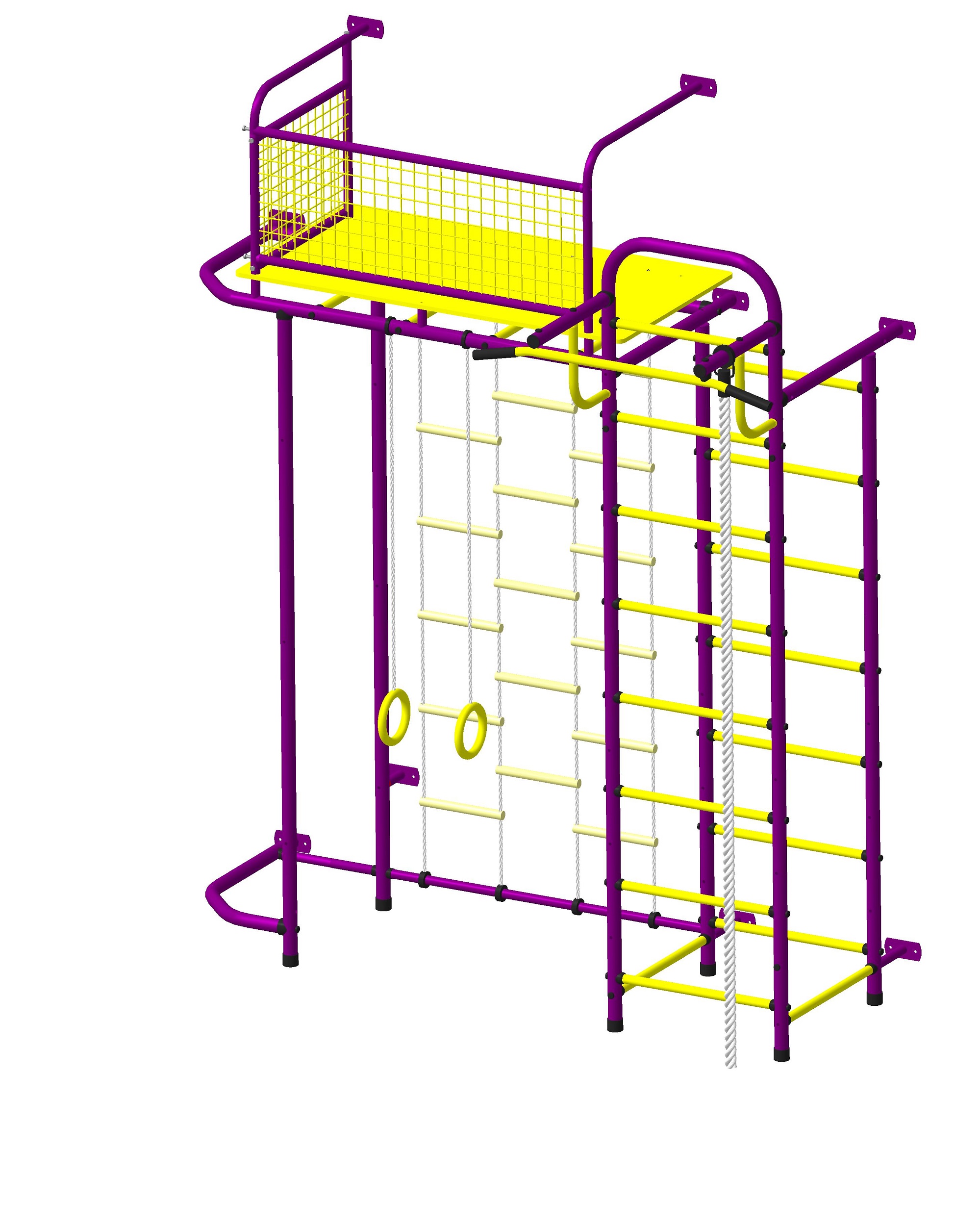 Спортивно-игровой комплекс Пионер С6ЛМ бело/серый