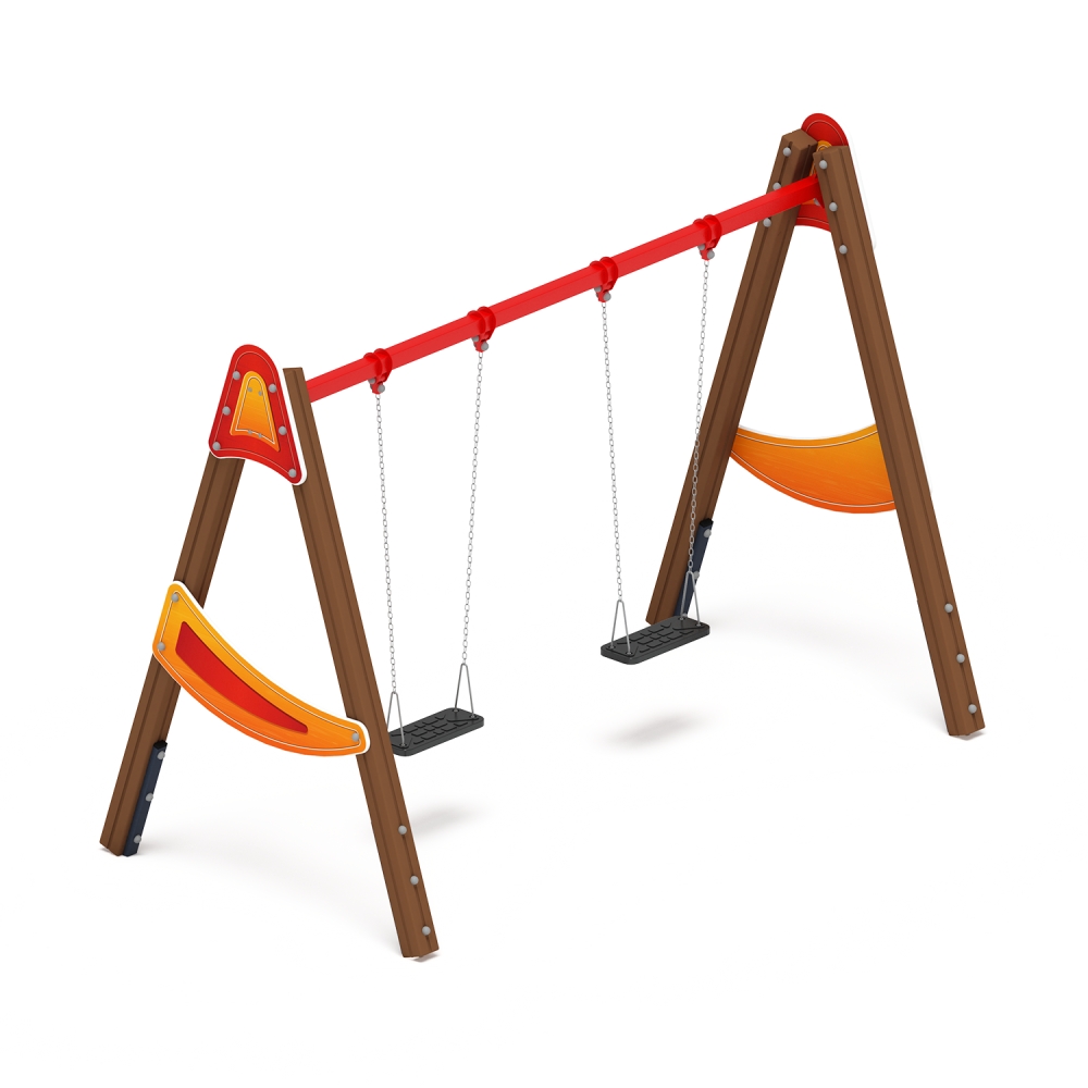 Качели Д2 двойные (Счастливое детство) ИО 12.Д.03.03.01-П