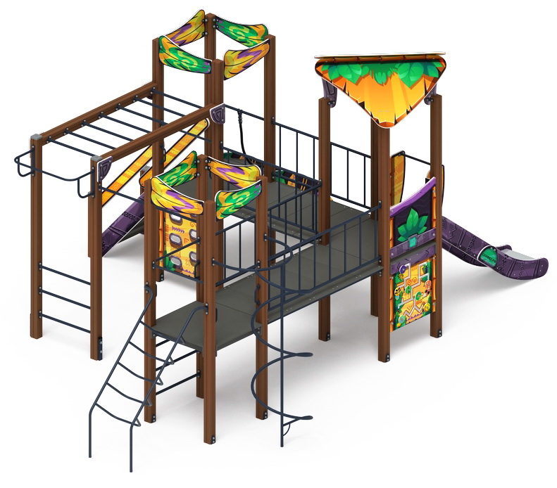 ВОЛШЕБНЫЙ ГОРОД детский игровой комплекс ДИК 2.19.02-01 (H=1200)