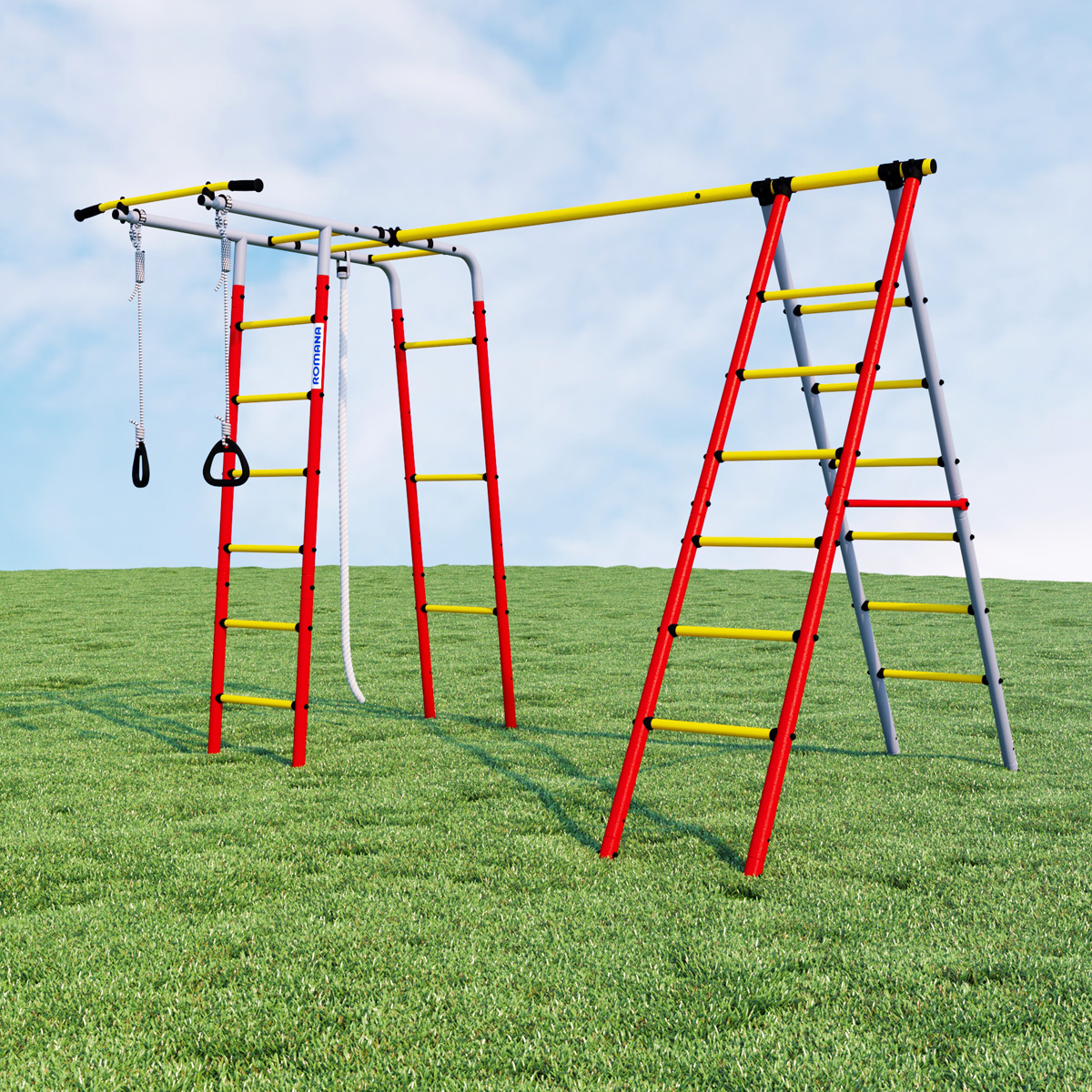 Спортивно-игровой комплекс ROMANA Букварь-2 R.103.27.04 (+ 1.Д-26.02 Качели цепные)