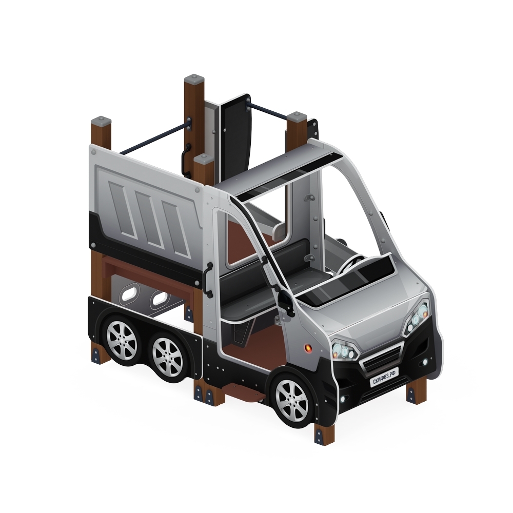 МАШИНКА С ГОРКОЙ тип 1 детский игровой комплекс ДИК 1.03.1.01-02 (H=750)