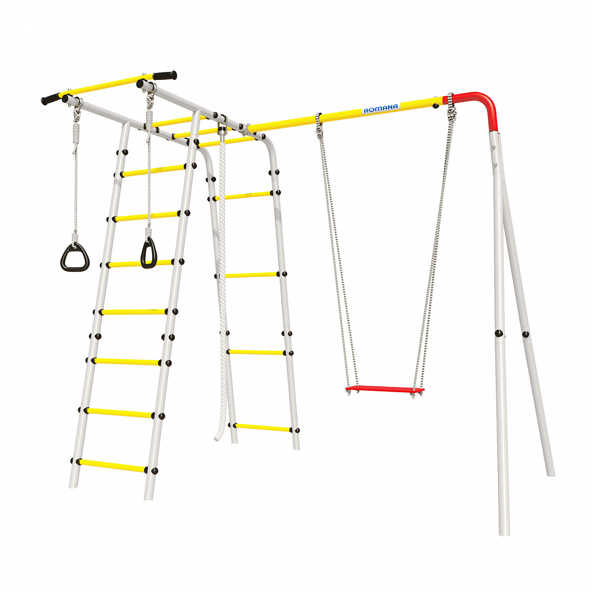 Детский спортивный комплекс для дачи ЛЕСНАЯ ПОЛЯНА-3 Romana 103.26.05 (фанерные качели)