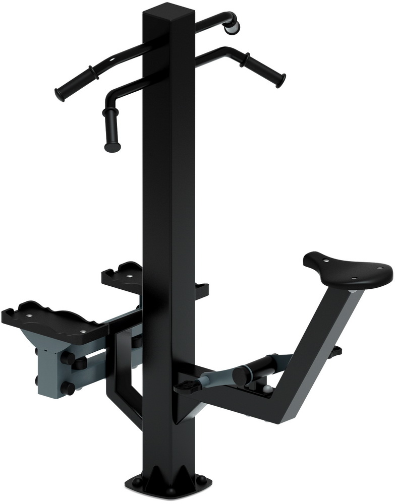 Тренажер уличный СТЕП+ВЕЛО (серый) СТ 018-13