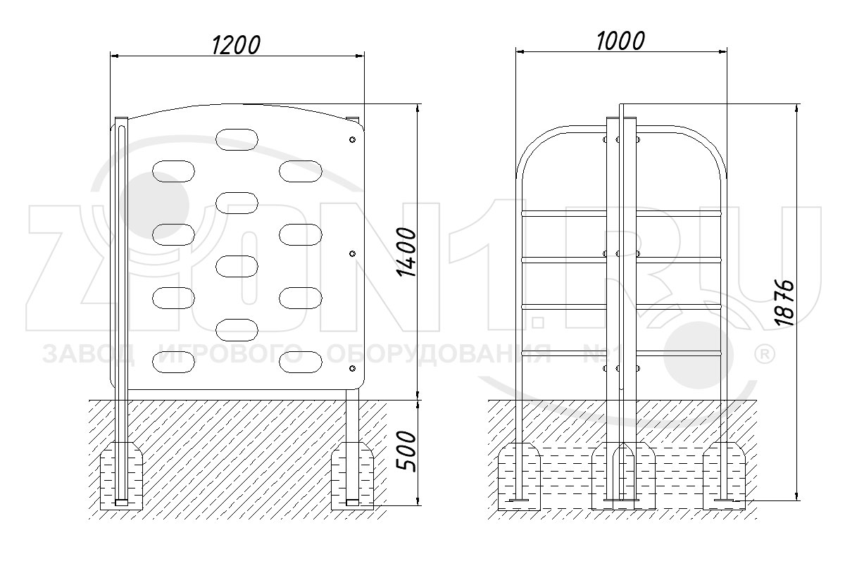 Стенка ZION для перелезания М3 (ЭЛ044)