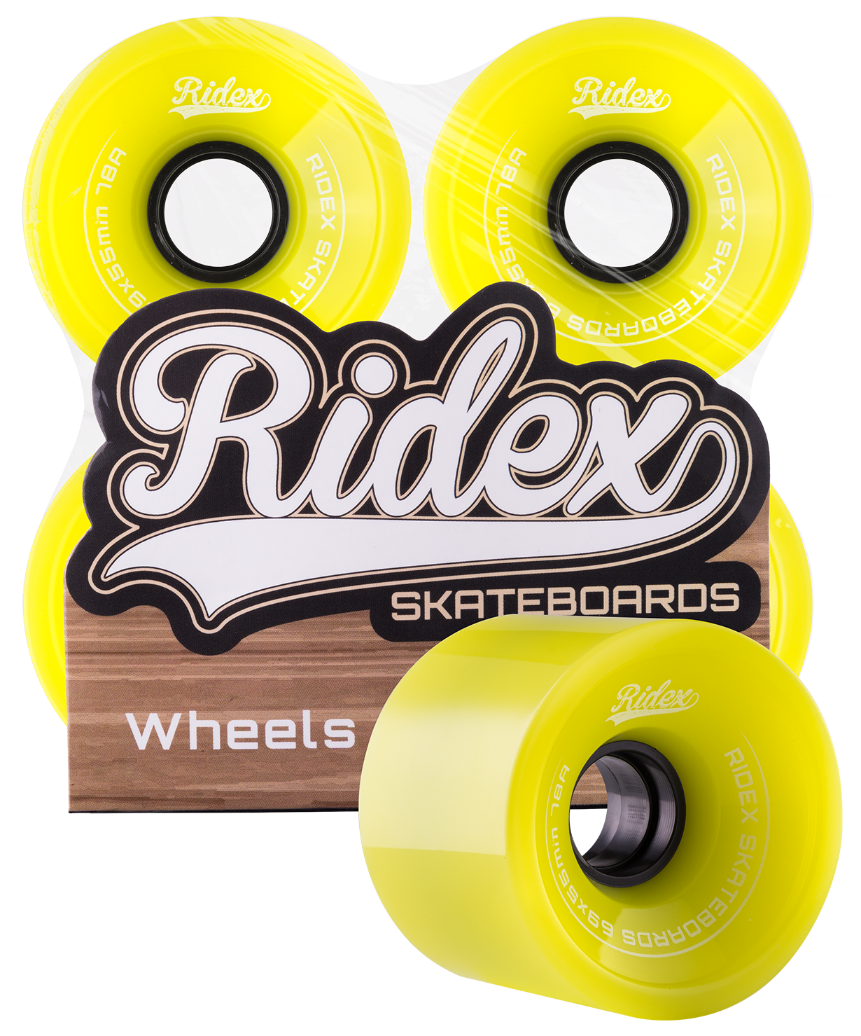 Комплект колес для лонгборда SB, зеленый, 4 шт.