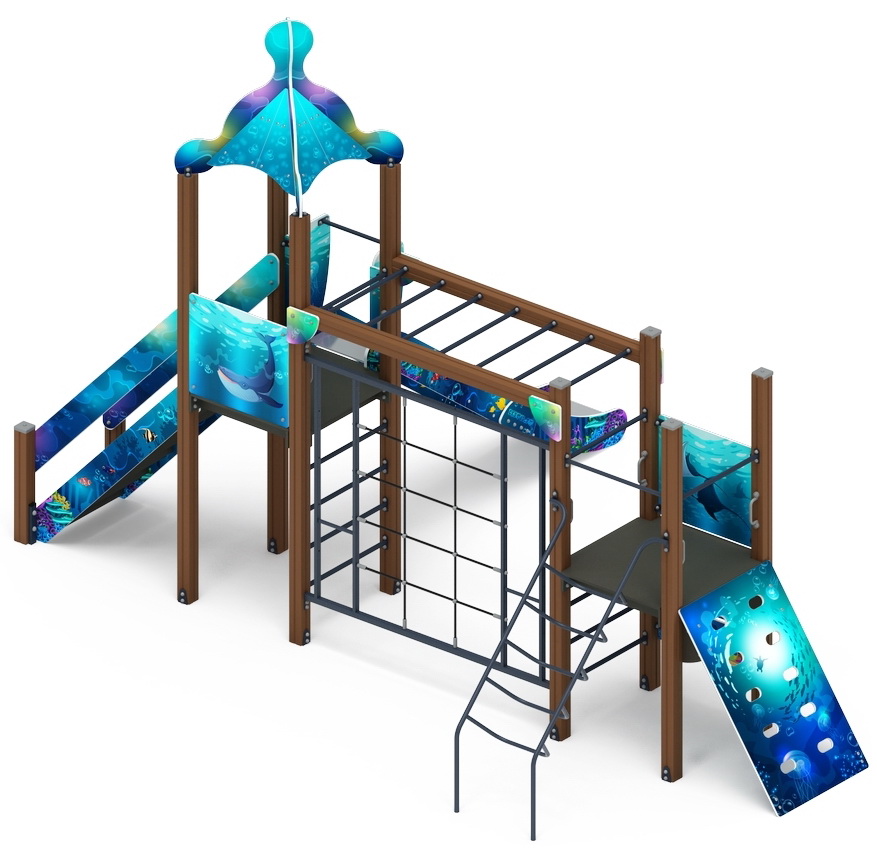 МОРСКОЙ детский игровой комплекс ДИК 2.17.09-01 (H=1500)