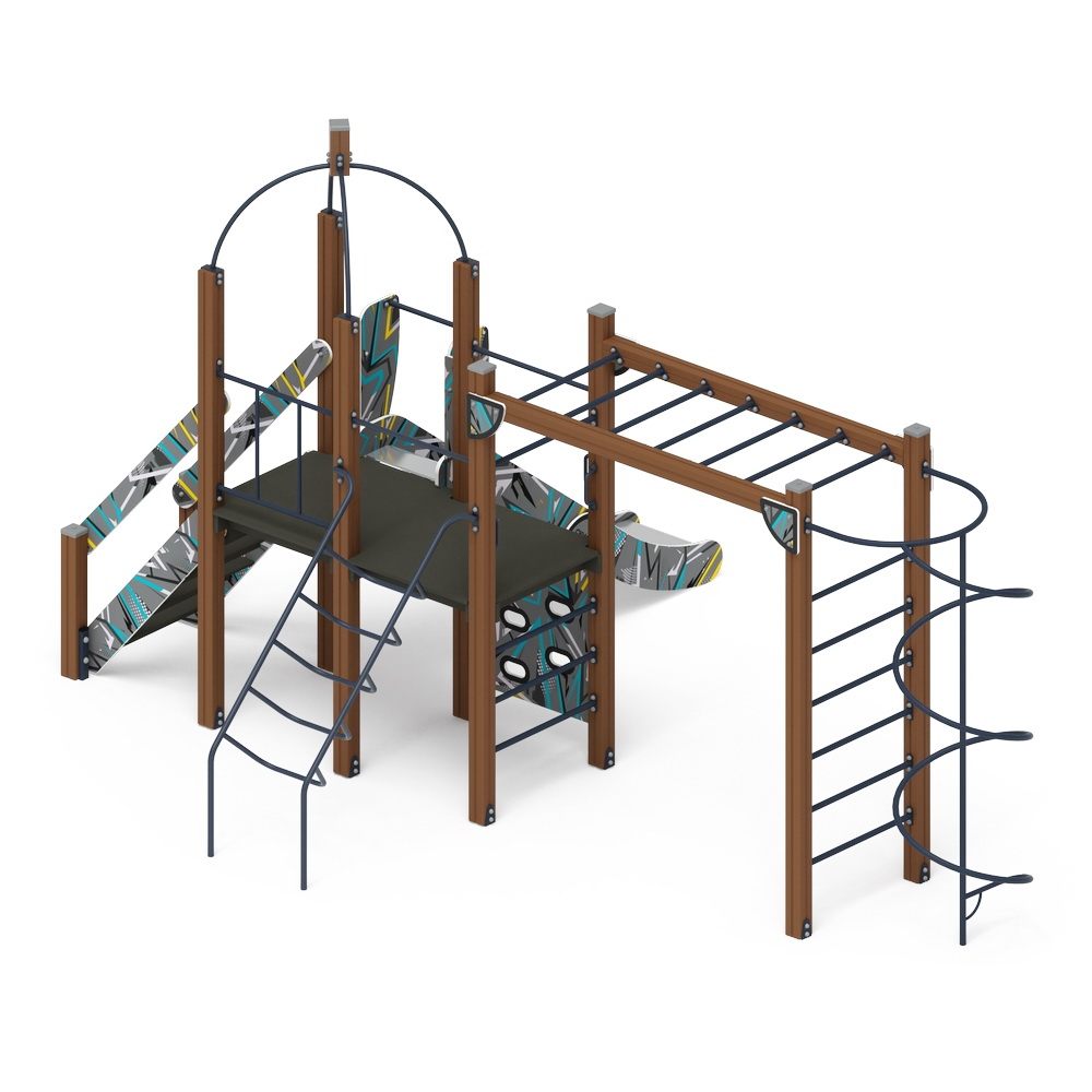 НАВИНА (Техно-голубой) детский игровой комплекс ДИК 2.09.02-01 (Н=1200)