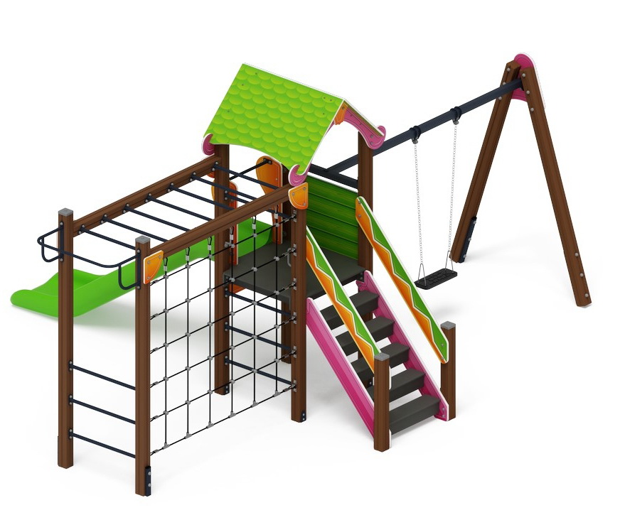 ЛУКОМОРЬЕ детский игровой комплекс ДИК 2.25.03-01 (H=1200)