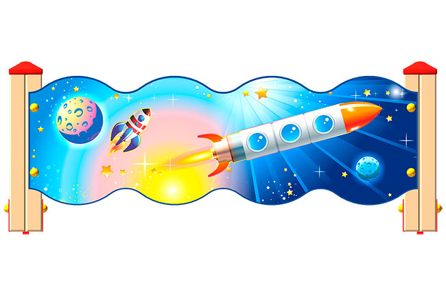 Ограждение детской площадки ZION Космос У1 (ОГД059)