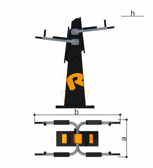 Тренажер уличный БРУСЬЯ Romana 207.33.10