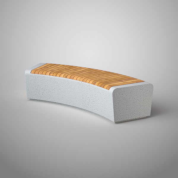 Скамья ОНДА бетонная С-66-R200