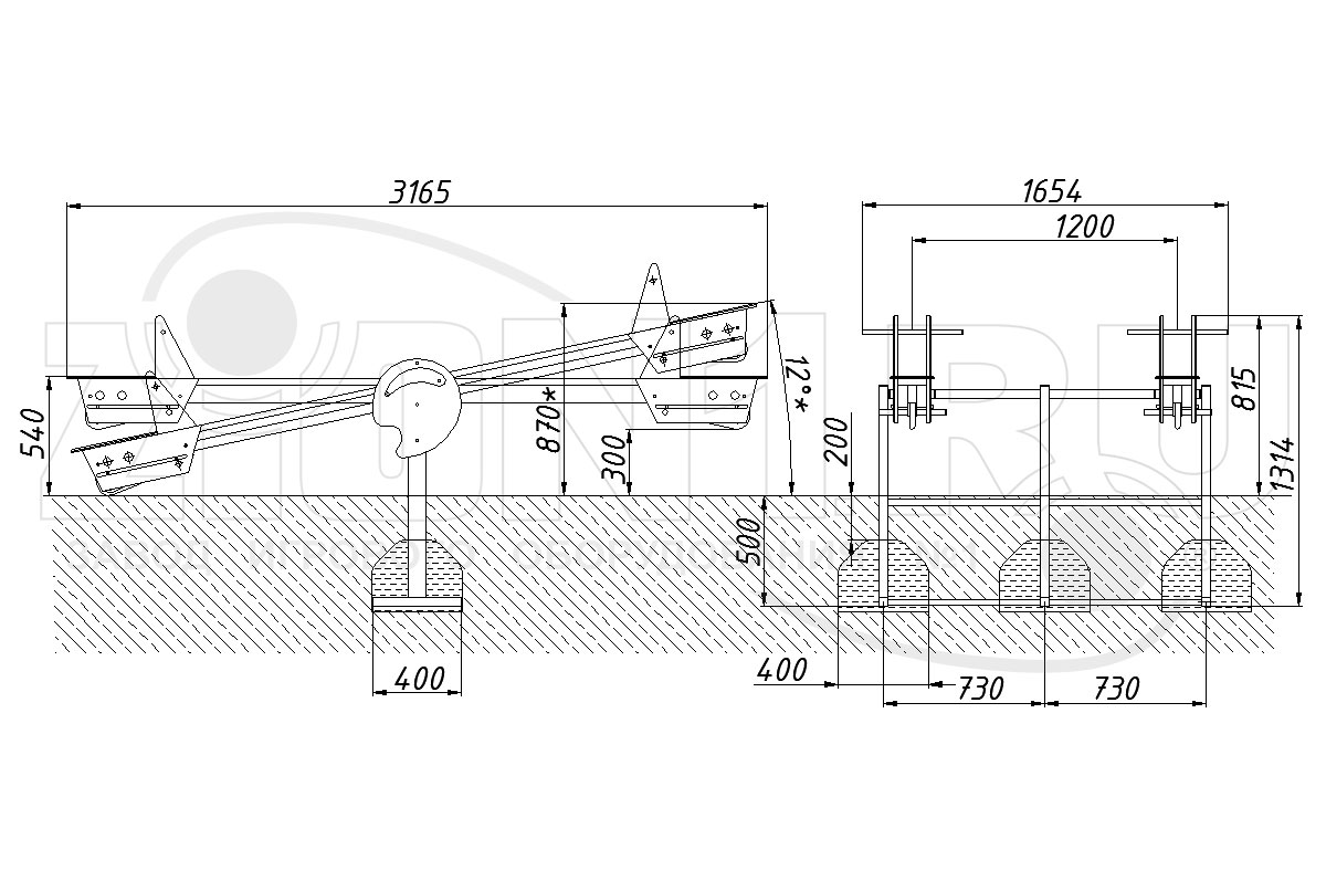 Качалка-балансир ZION Моряк 2 (КЧ039)