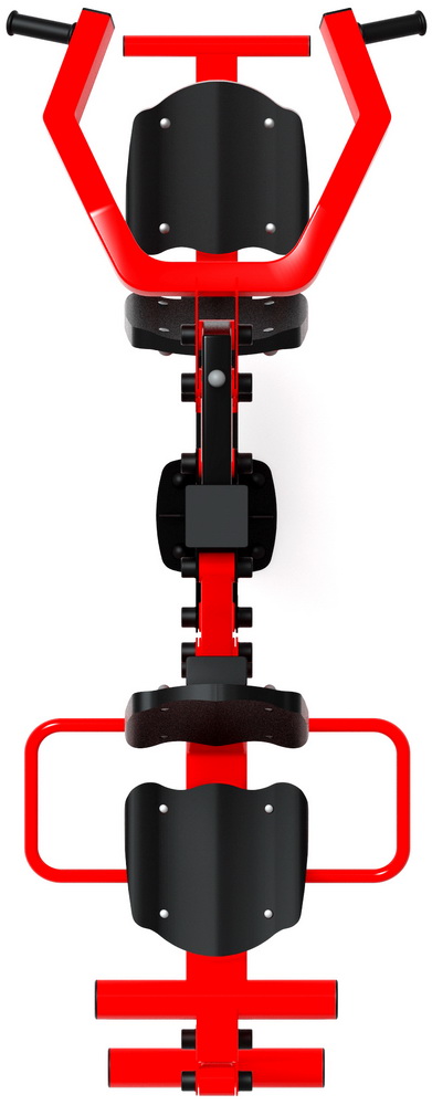 Тренажер уличный ВЕРХНЯЯ ТЯГА + ФЛЕКС (красный) СТ 021-11.П