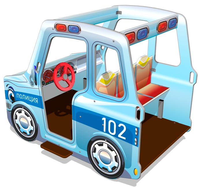 Игровой макет ZION Машина Полиции (ИМ246)