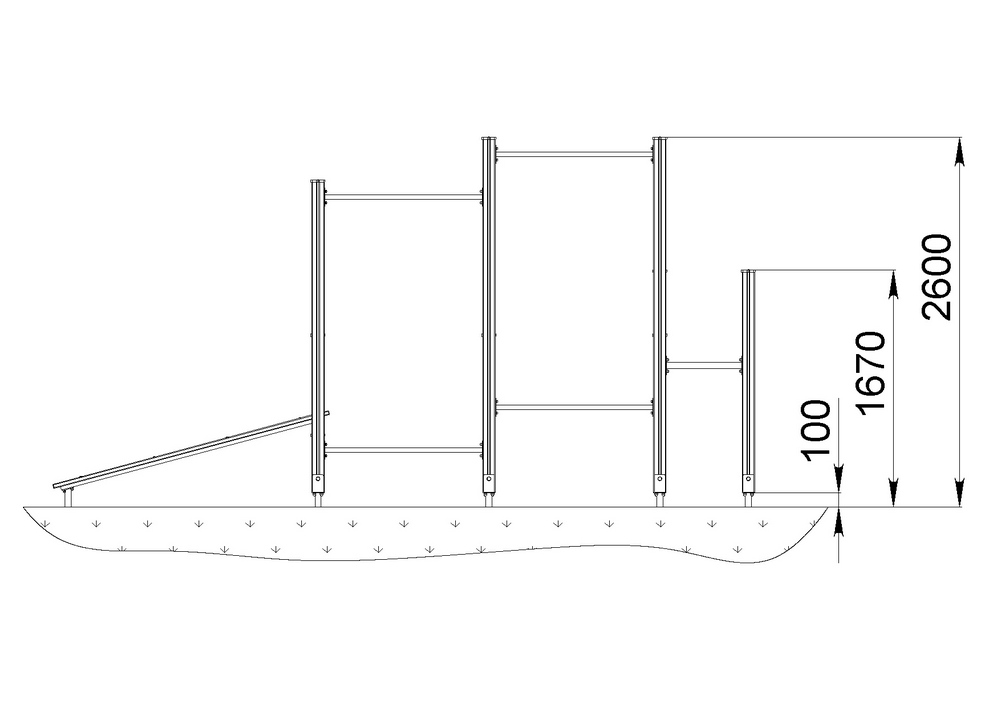Уличный спортивный комплекс START LINE Fitness № 1