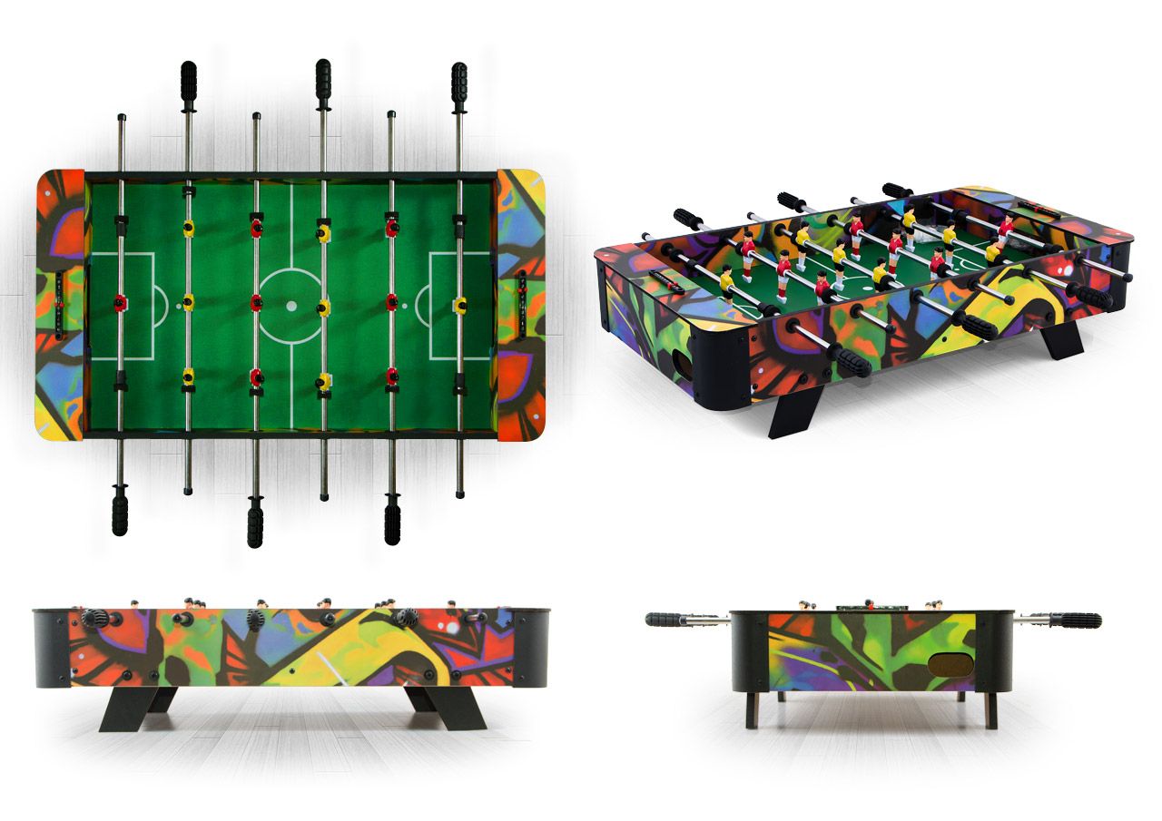 Настольный футбол (кикер) Derby 3 ф (96 x 52 x 23 см, цветной)