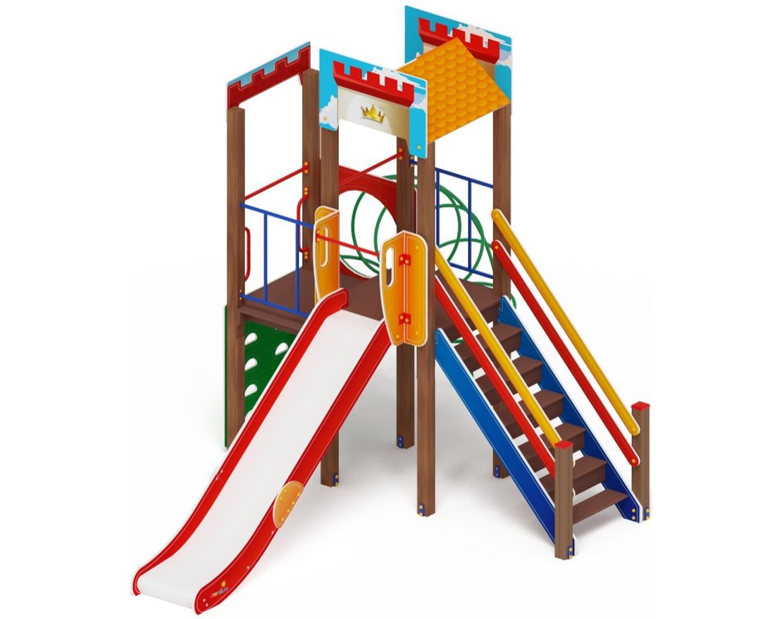 ЗАМОК детский игровой комплекс ДИК 2.18.04-01 (H=1500)