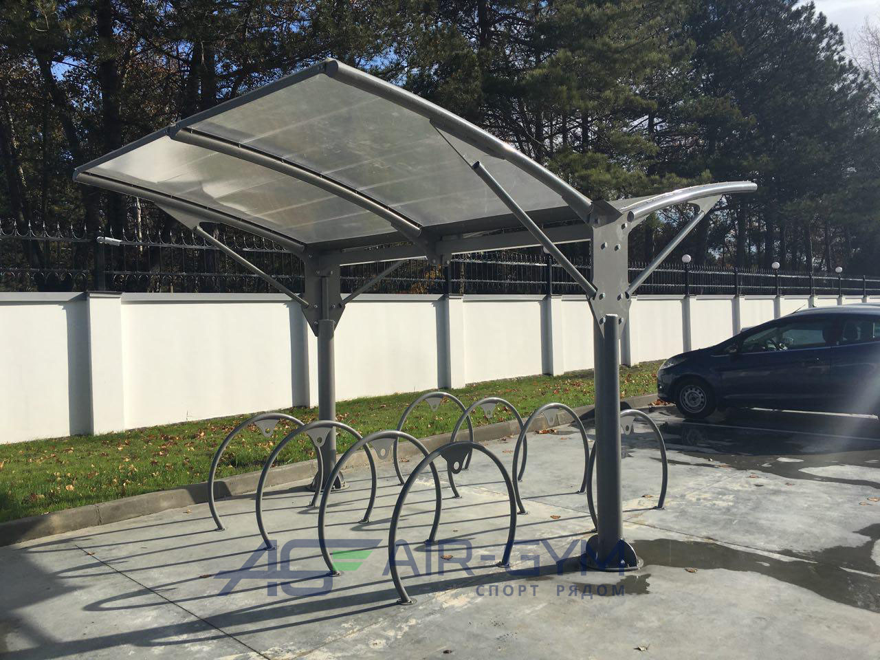 Велопарковка с навесом НИКА