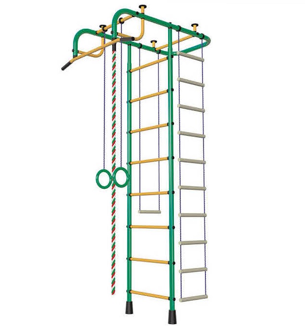 Детский спортивный комплекс Пионер М зелёно/жёлтый