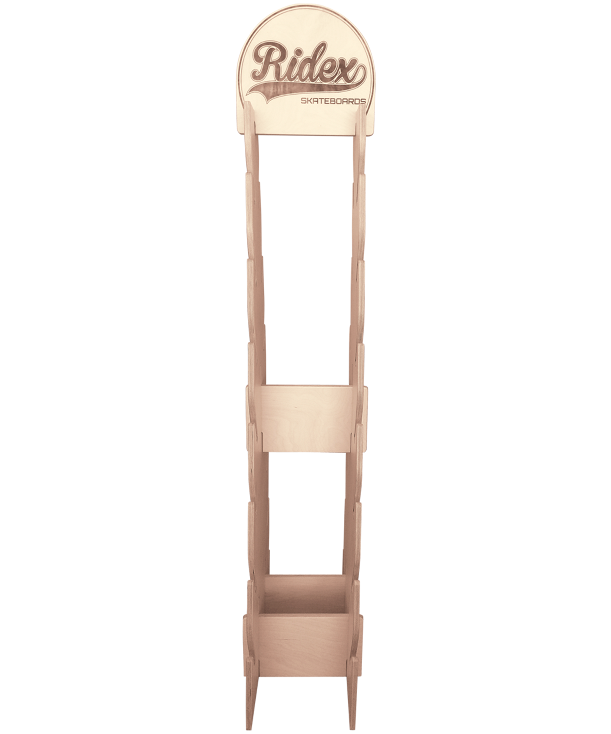 Стойка для скейтбордов "Пирамида", островная, 184 см