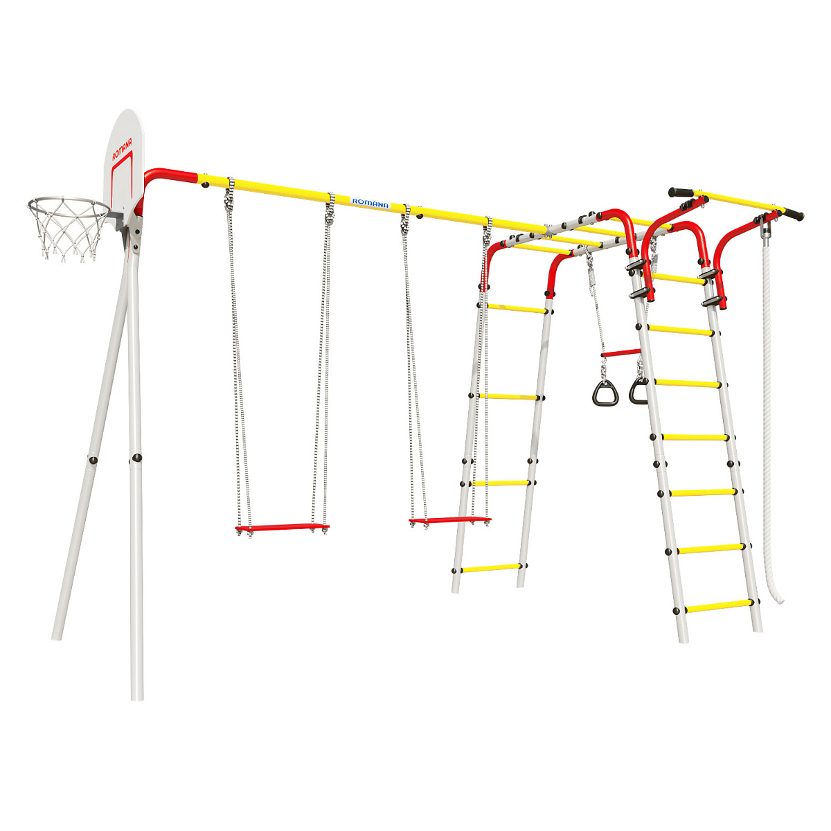 Детский спортивный комплекс для дачи Romana Акробат-2 (фанерные качели)