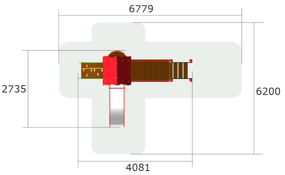 Детский игровой комплекс ZION Домик из Простоквашино (КД048)