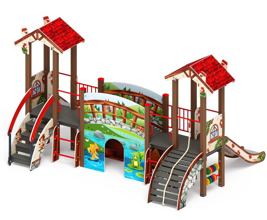 В ГОСТЯХ У СКАЗКИ детский игровой комплекс ДИК 1.05.01-С (H=900)