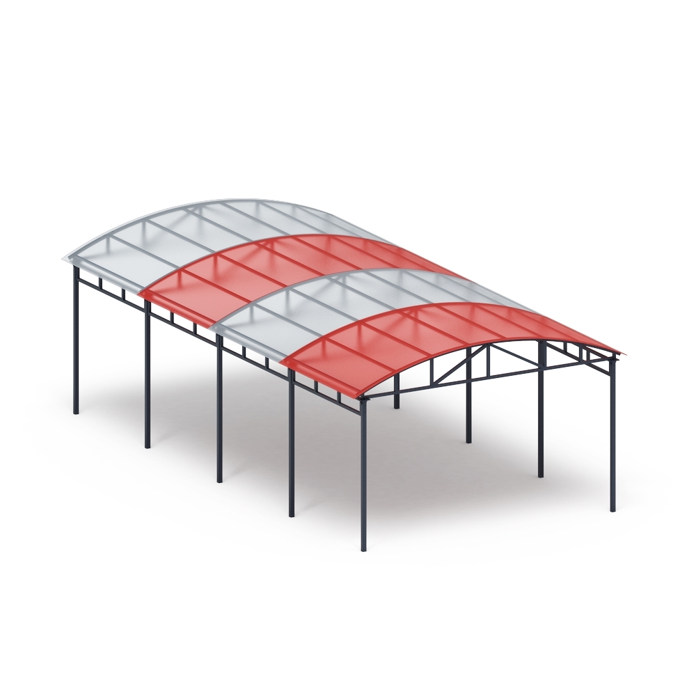 Теневой навес СПОРТ (на 8 тренажеров) МФ 752.02